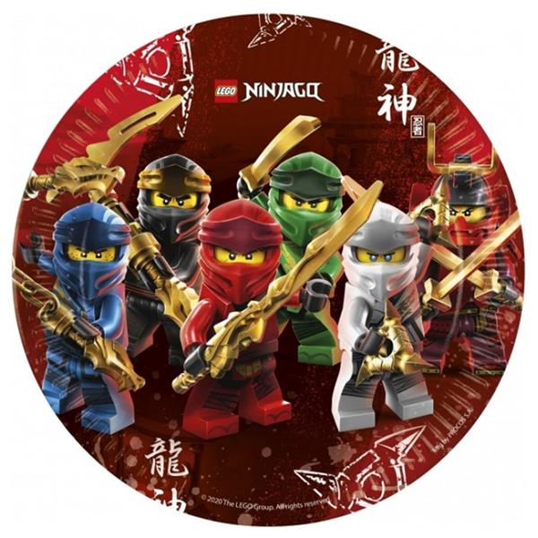 Pratos Lego Ninjago, 23 cm, 8 unid.