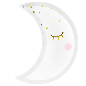 Pratos Lua Branca, 24 cm, 6 unid.