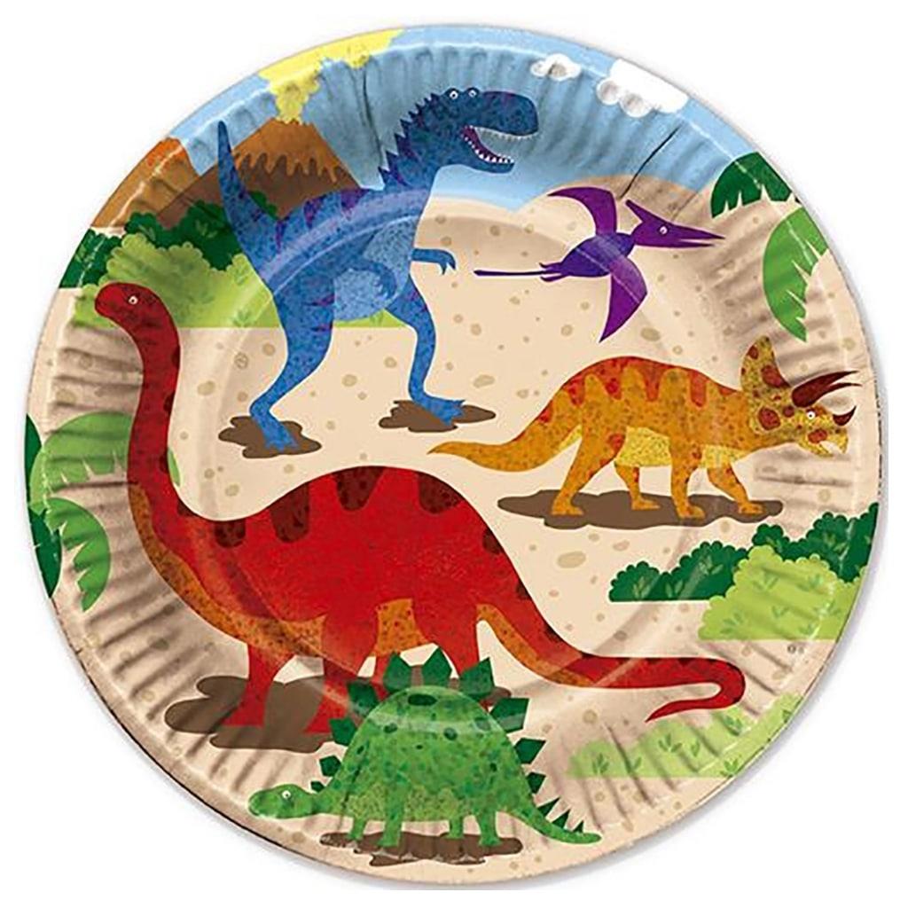 Pratos Mundo dos Dinossauros, 6 unid.