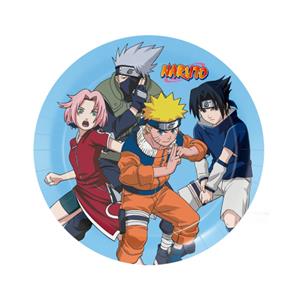 Pratos Naruto, 18 cm, 8 unid.