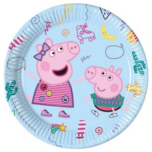 Pratos Peppa Pig Party, 23 cm, 8 unid.