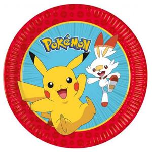 Pratos Pokémon Next Generation, 23 cm, 8 unid.