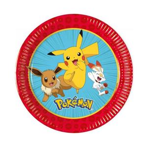 Pratos Pokémon Next Generation, 20 cm, 8 unid.