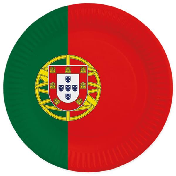 Pratos Portugal, 22 cm, 8 unid.