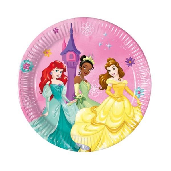 Pratos Princesas da Disney, 19 cm, 8 unid.