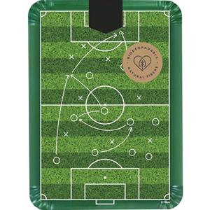 Pratos Rectangulares Futebol, 34 cm, 2 unid.