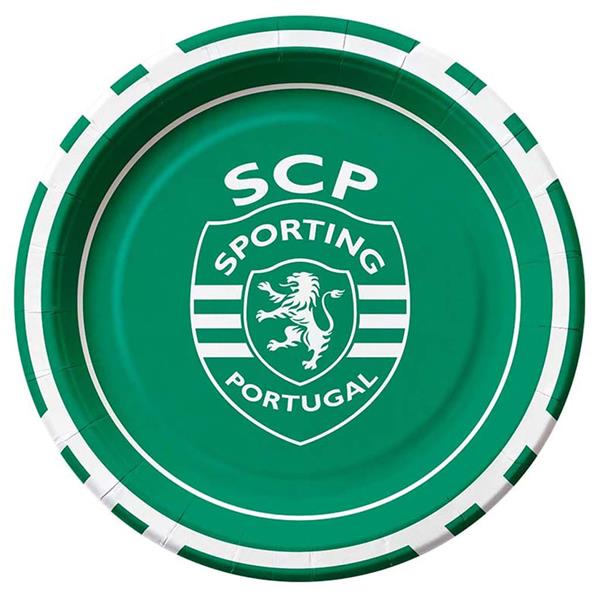 Pratos Sporting CP, 8 unid. Pratos Sporting CP, 8 unid.