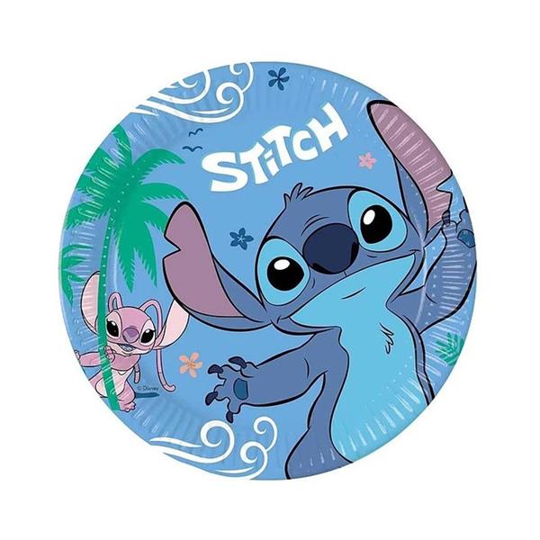 Pratos Stitch, 20 cm, 8 unid.