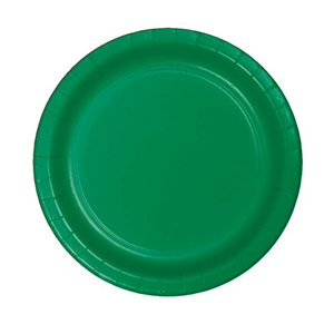 Pratos Verdes em Papel, 17 Cm, 20 unid.