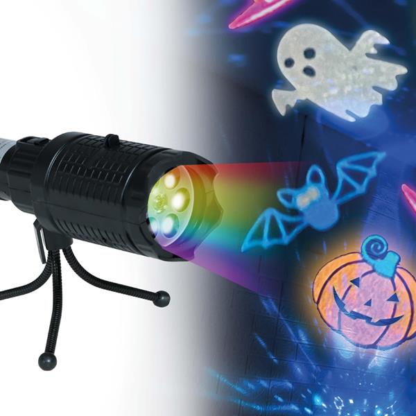 Projetor Led Figuras de Halloween com Tripé