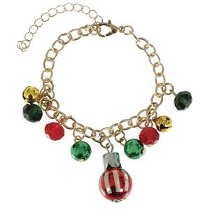 Pulseira Bolas de Natal Pulseira Bolas de Natal