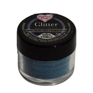 Purpurina Comestível Glitter Azul Marinho, 5 gr.