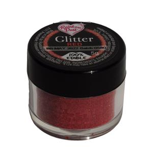 Purpurina Comestível Glitter Vermelho, 5 gr.