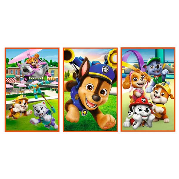 Puzzle 3 em 1 Patrulha Pata