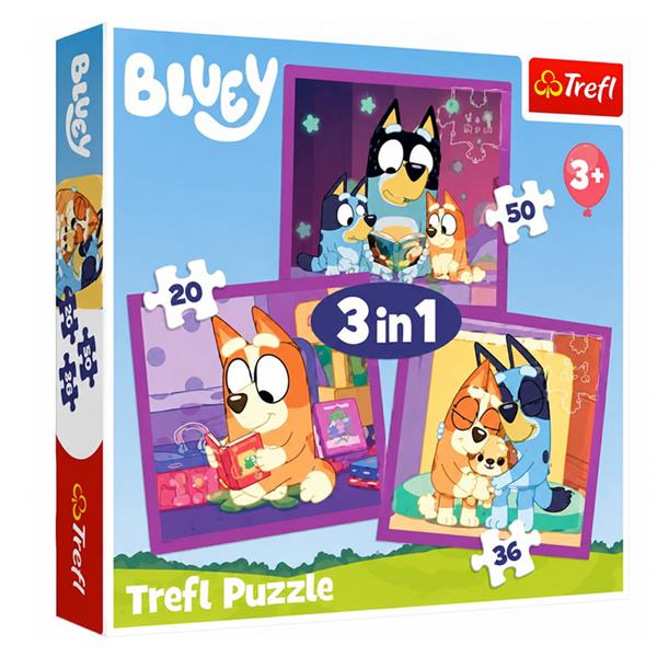 Puzzles 3 em 1 Bluey Puzzles 3 em 1 Bluey