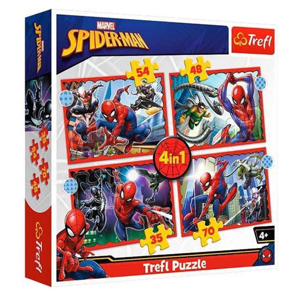 Puzzles 4 em 1 Spiderman Marvel Puzzles 4 em 1 Spiderman Marvel