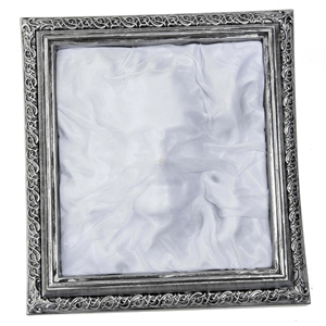 Quadro Fantasma Branco com Luz, 36 x 39 cm