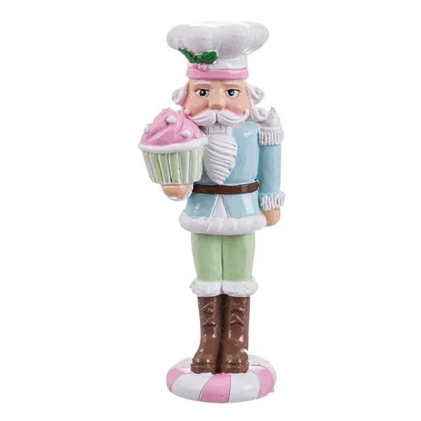 Quebra-Nozes Pasteleiro com Cupcake em Resina