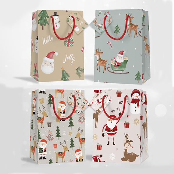 Saco de Papel Desenhos Natalícios Pequeno Saco de Papel Desenhos Natalícios Pequeno