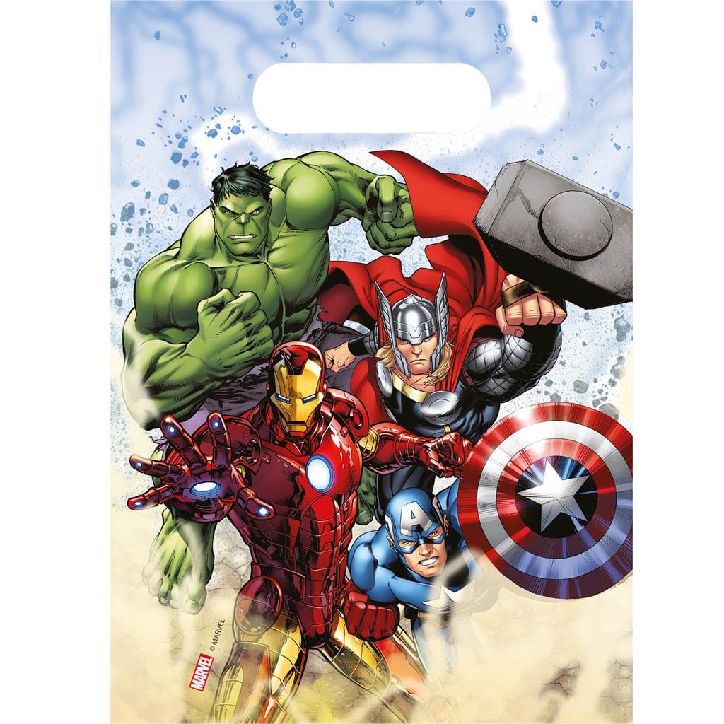 Sacos Avengers Marvel, 6 unid.