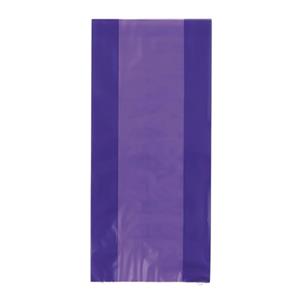 Sacos Gomas Retangular Roxo, 30 unid.