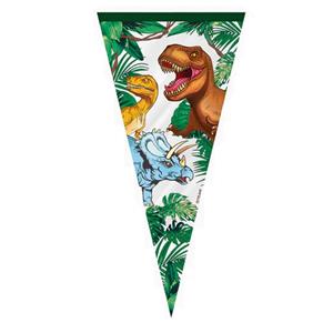 Sacos Gomas Triangulares Dinossauros, 10 unid. Sacos Gomas Triangulares Dinossauros, 10 unid.