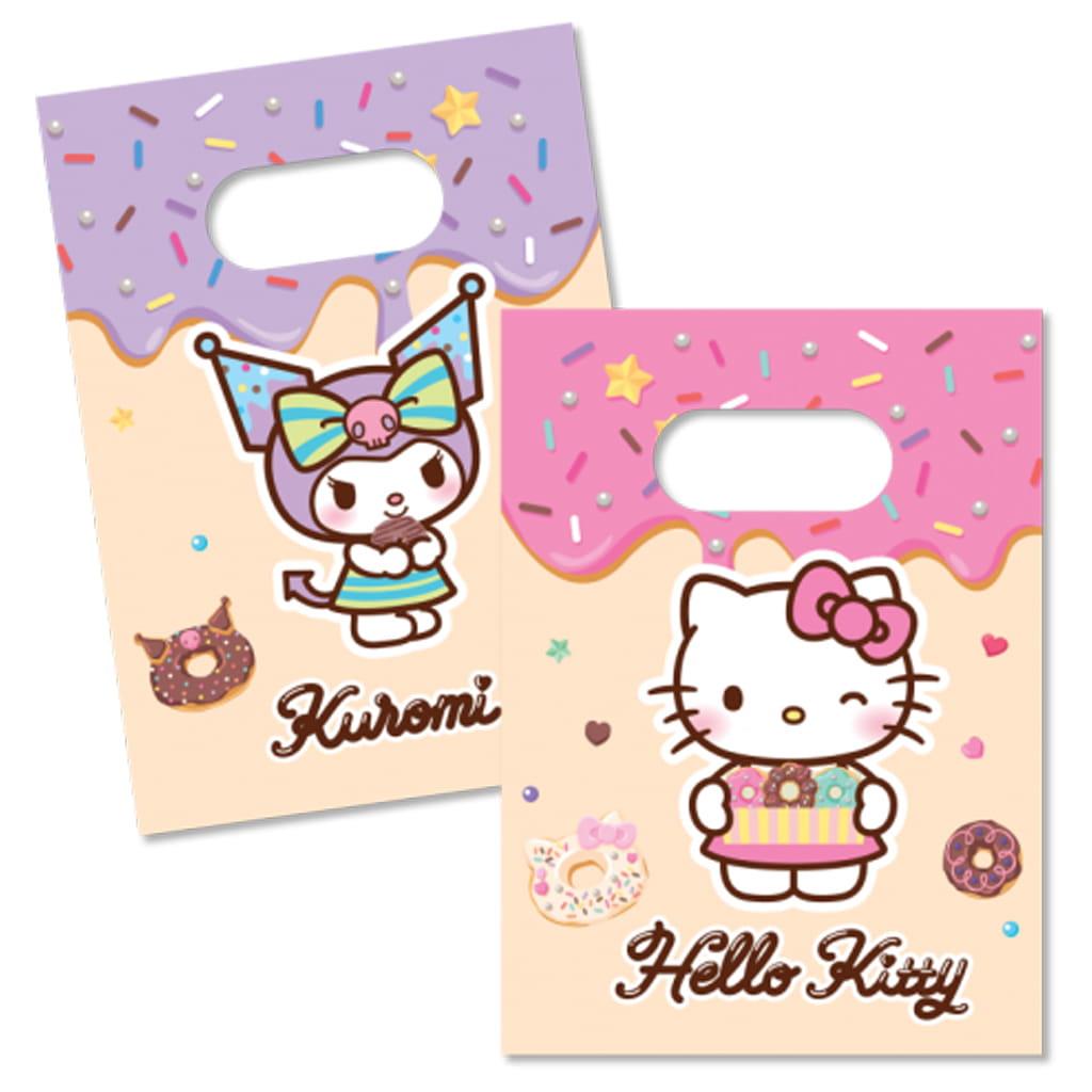 Sacos Papel Hello Kitty e Kuromi, 4 unid. Sacos Papel Hello Kitty e Kuromi, 4 unid.