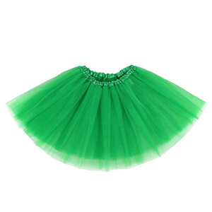 Saia Tutu Verde, 45 Cm