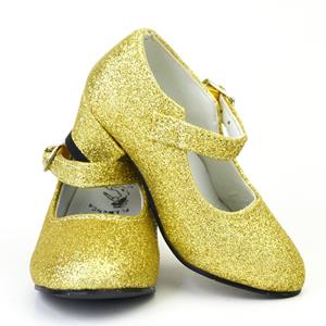 Sapatos Dourado com Glitter, Criança
