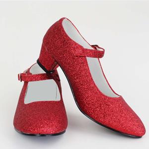 Sapatos Vermelho com Glitter