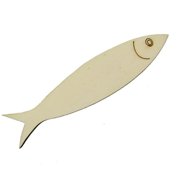 Sardinha Decorativa em Madeira