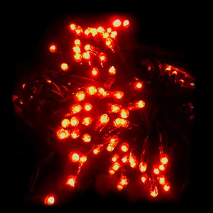 Serie Fio Verde Borracha 20mt 200 leds Vermelho