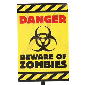 Sinal de Perigo Zombies, 38 Cm