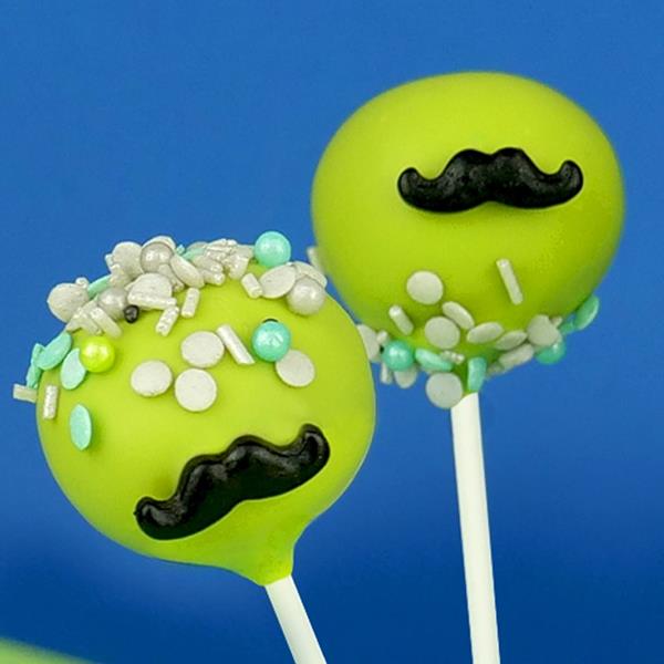 Sprinkles Comestíveis Bigodes Pretos, 65 gr.