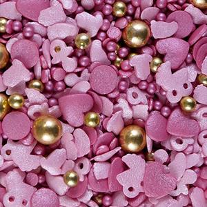 Sprinkles Comestíveis Mix Baby Pink, 70 gr.