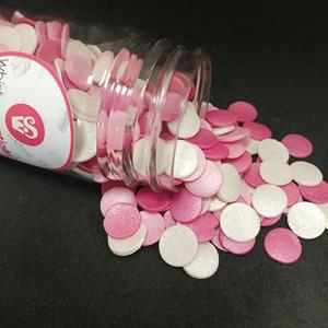 Sprinkles Comestíveis Mix Confetis Rosa, 55 gr.