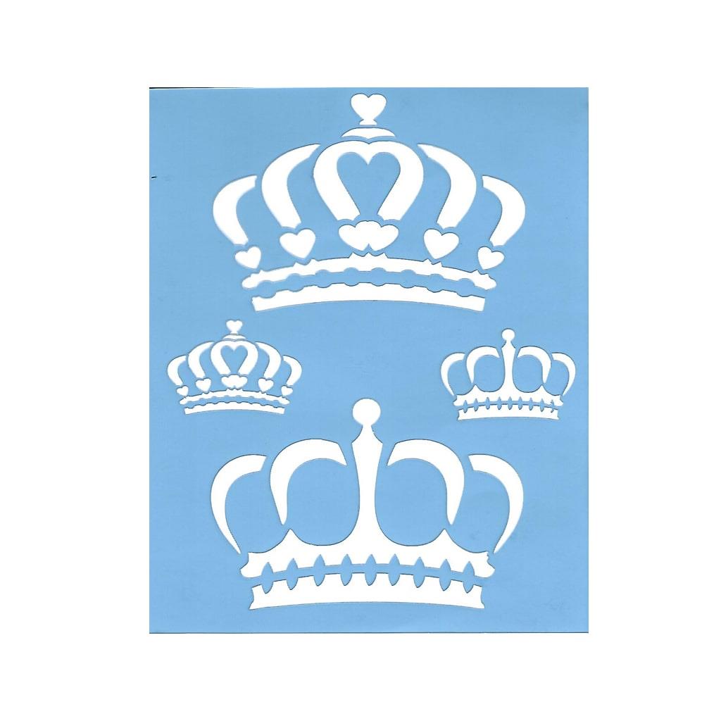 Stencil 4 Coroas, 15x20 cm
