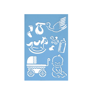 Stencil de Bebé, 10x15 Cm