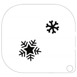 Stencil Flocos de Neve Pequenos