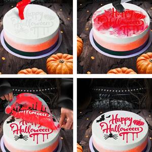 Stencil Happy Halloween para Bolos