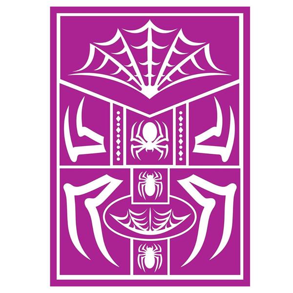 Stencil Maquilhagem Aranhas e Teias