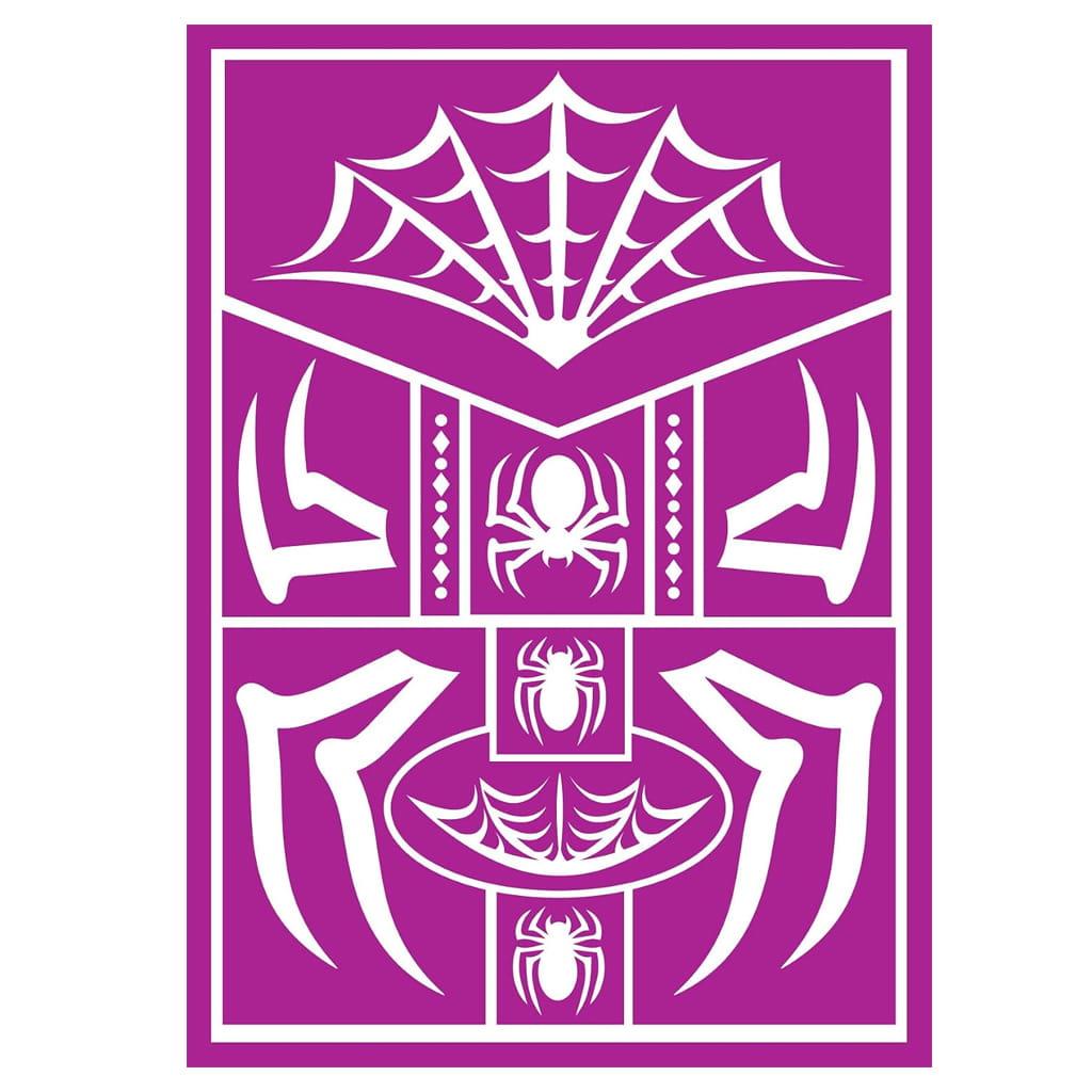 Stencil Maquilhagem Aranhas e Teias