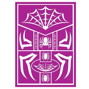 Stencil Maquilhagem Aranhas e Teias