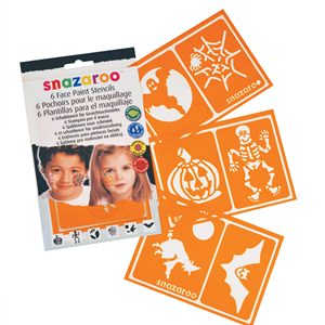 Stencil Maquilhagem Halloween, 6 Unid.