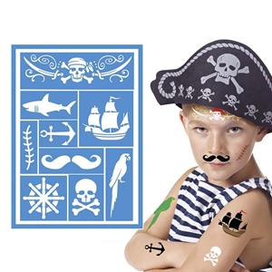 Stencil Maquilhagem Pirata