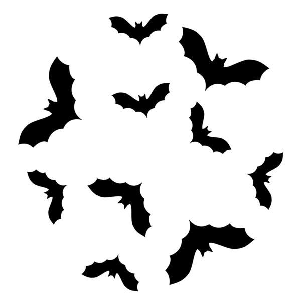 Stencil Morcegos para Bolos