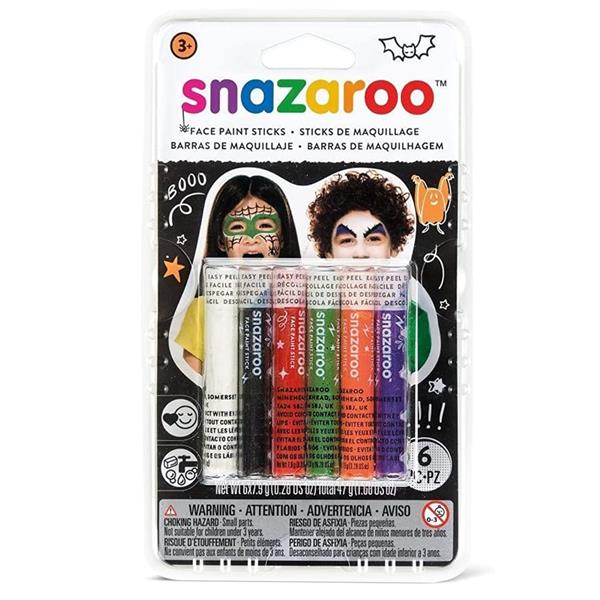 Sticks Pintura Facial Halloween Snazaroo, 6 unid.