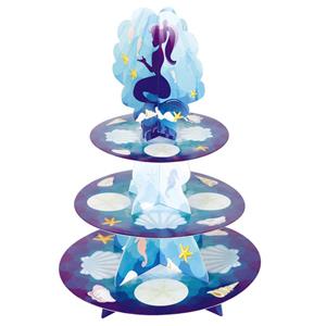 Suporte Cupcakes Sereia, 3 andares