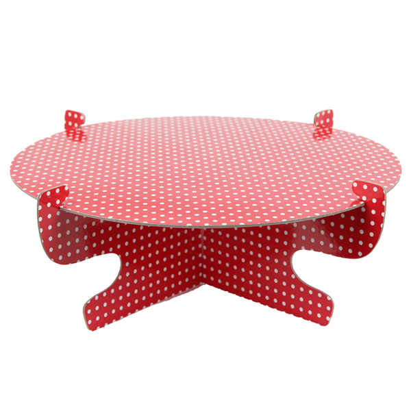 Suporte de Bolos Vermelho, 30 cm