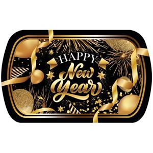 Tabuleiro Happy New Year Glamour, 39 cm Tabuleiro Happy New Year Glamour, 39 cm